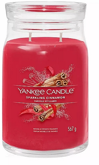 Ароматична свічка - Yankee Candle Sparkling Cinnamon Scented Candle — фото N1