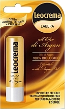 Бальзам для губ с аргановым маслом - Leocrema Lip Stick With Argan Oil — фото N1