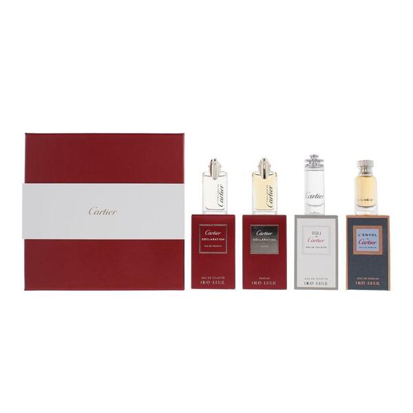 Cartier 4 Piece Gift Set edt mini 5ml parfum mini 5ml