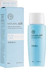 Духи, Парфюмерия, косметика Легкий солнцезащитный флюид с SPF50+ PA+++ - The Face Shop Natural Sun Eco Light Fluid Sunscreen