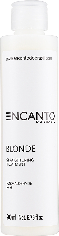Засіб для випрямлення світлого волосся - Encanto Do Brasil Blonde Straightening Treatment — фото N1