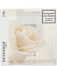 Мочалка "Квітка", біла - Dessange — фото N1