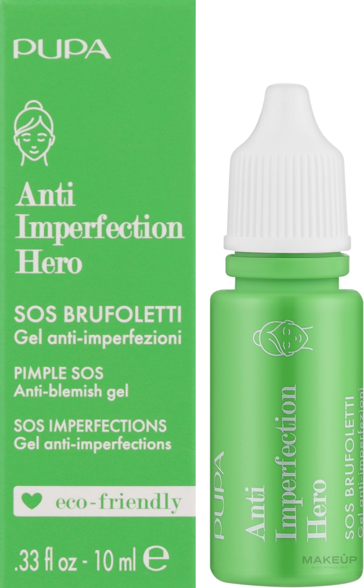 Гель против акне локального применения - Pupa Anti Imperfection Hero Pimple SOS — фото 10ml