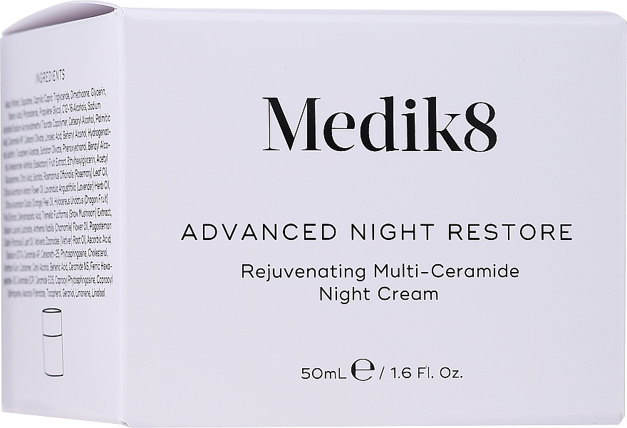 Омолоджувальний нічний крем для обличчя з мульти-керамідами - Medik8 Advanced Night Restore Rejuvenating Multi-Ceramide Night Cream — фото N2