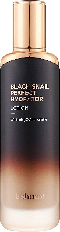 Лосьйон для обличчя з екстрактом муцину чорного равлика - Eshumi Black Snail Perfect Hydrator Lotion — фото N1