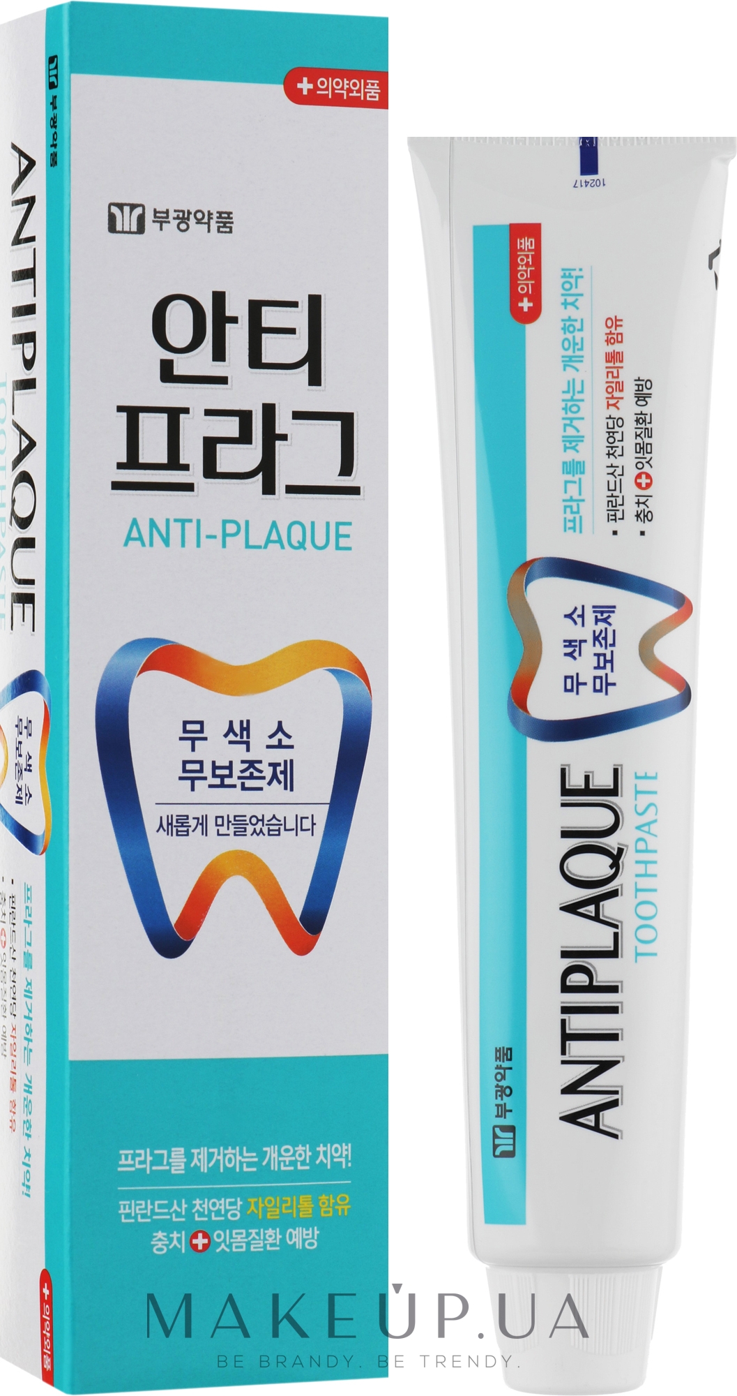 Зубная паста с ксилитом против налета - Bukwang Antiplaque Toothpaste — фото 130g
