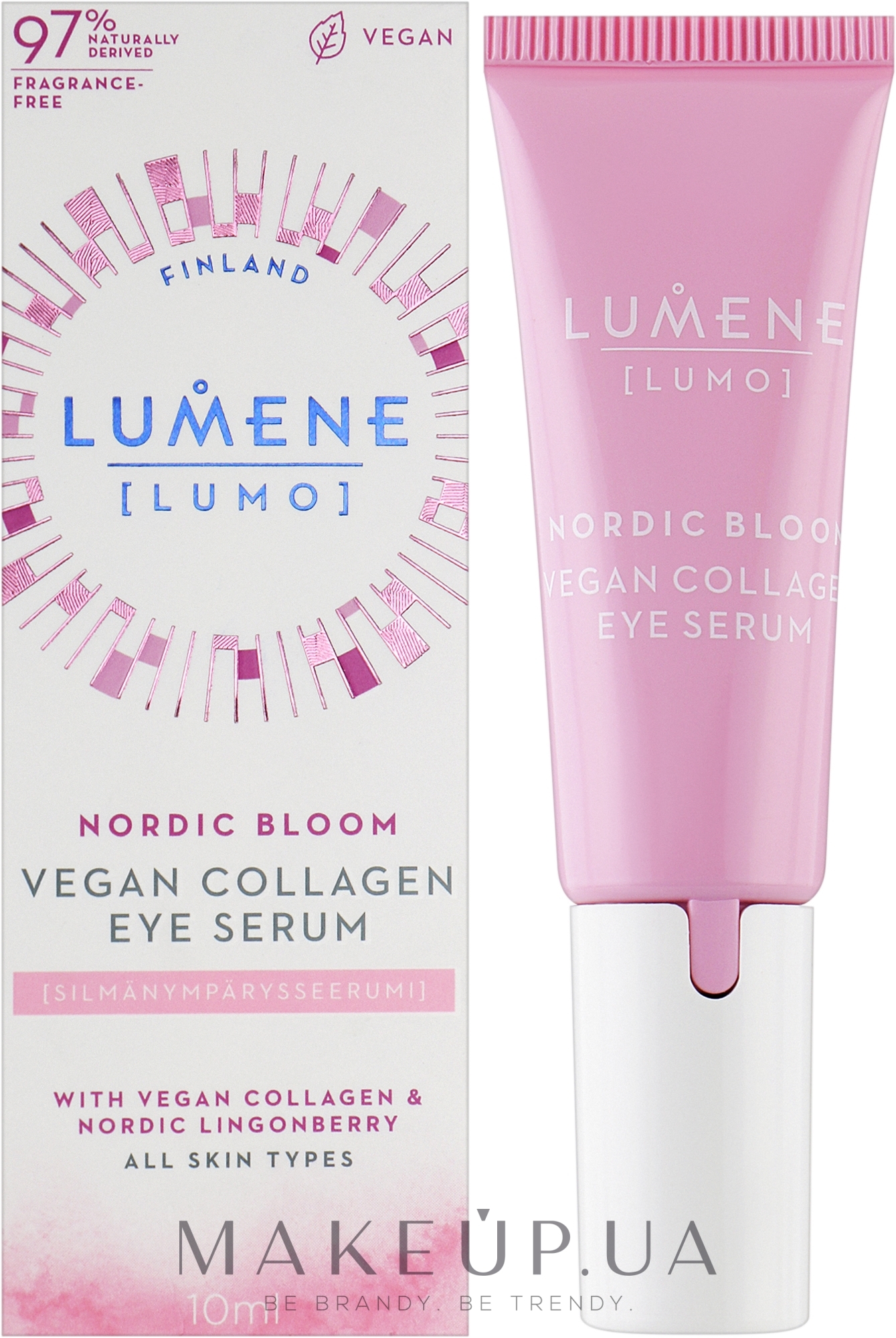 Сыворотка для области вокруг глаз - Lumene Lumo Nordic Bloom Vegan Collagen Eye Serum — фото 10ml