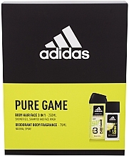 Парфумерія, косметика Adidas Pure Game - Набір (sh/gel/250ml + deo/75ml)