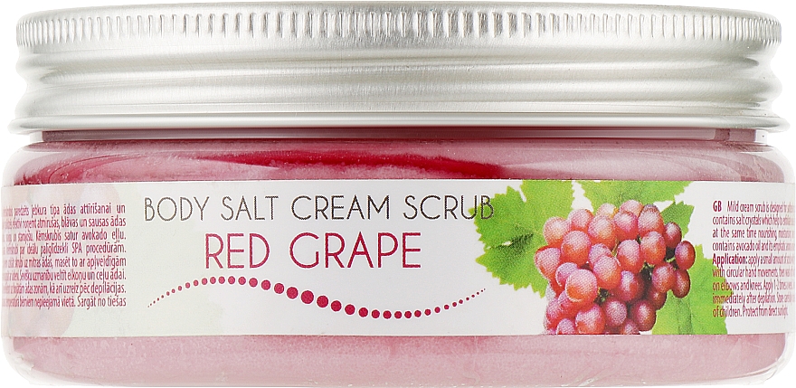 Скраб для тіла сольовий - Ceano Cosmetics Salt Body Scrub Red Grape