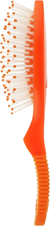 Щетка массажная 7 рядов, оранжевая - Titania — фото N3