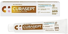 Зубная паста гелеобразная с хлоргексидином 0.2% и молозивом - Curaprox Curasept ADS 720 Colostrum — фото N2