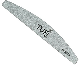 Пилочка для ногтей 180/240, серая - Tufi Profi Premium — фото N1