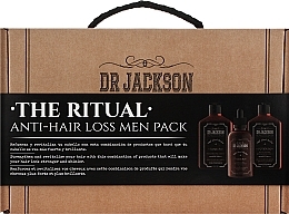 Набір проти випадання волосся - Dr Jackson The Ritual Anti-Hair Loss Men Pack (shm/200ml + cond/200ml + tonic/100ml) — фото N1