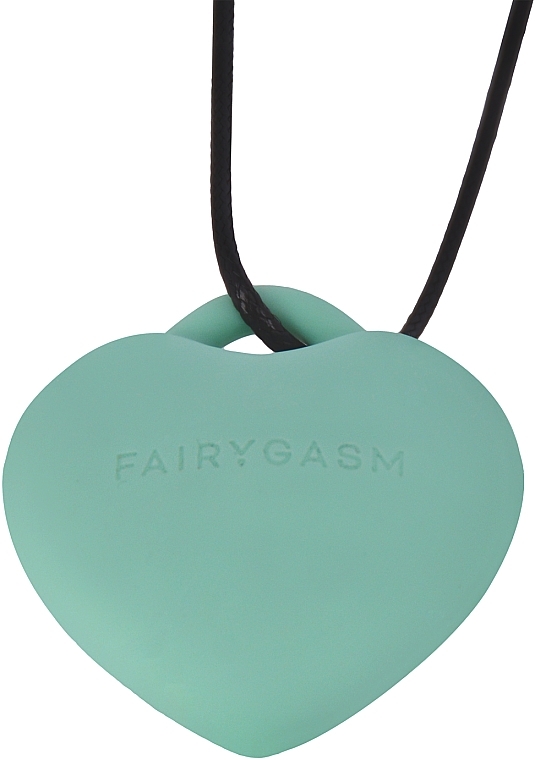 Мини-вибратор, ожерелье, зеленый - Fairygasm PleasureStone — фото N2