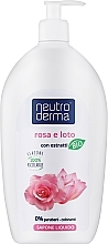 Рідке мило з органічними екстрактами Лотоса та Троянди - Neutro Derma Rosa e Loto — фото N1