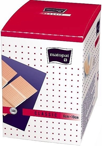 Медицинский пластырь Matopat Classic, 6 х 10 см - Matopat — фото N1