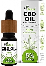 Парфумерія, косметика Харчова добавка "Олія конопель 5%" - Bio Relaksik CBD Oil 500 mg