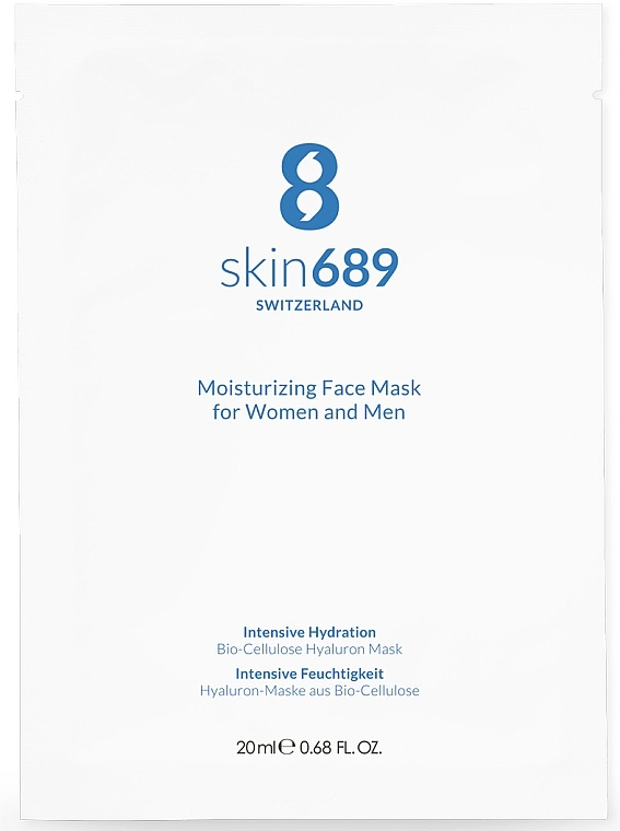 Зволожувальна маска для обличчя - Skin689 Bio-Cellulose Moisturizing Face Mask — фото N1