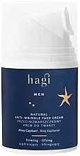 Парфумерія, косметика Крем для обличчя - Hagi Men Natural Anti-Wrinkle Face Cream Ahoy Captain