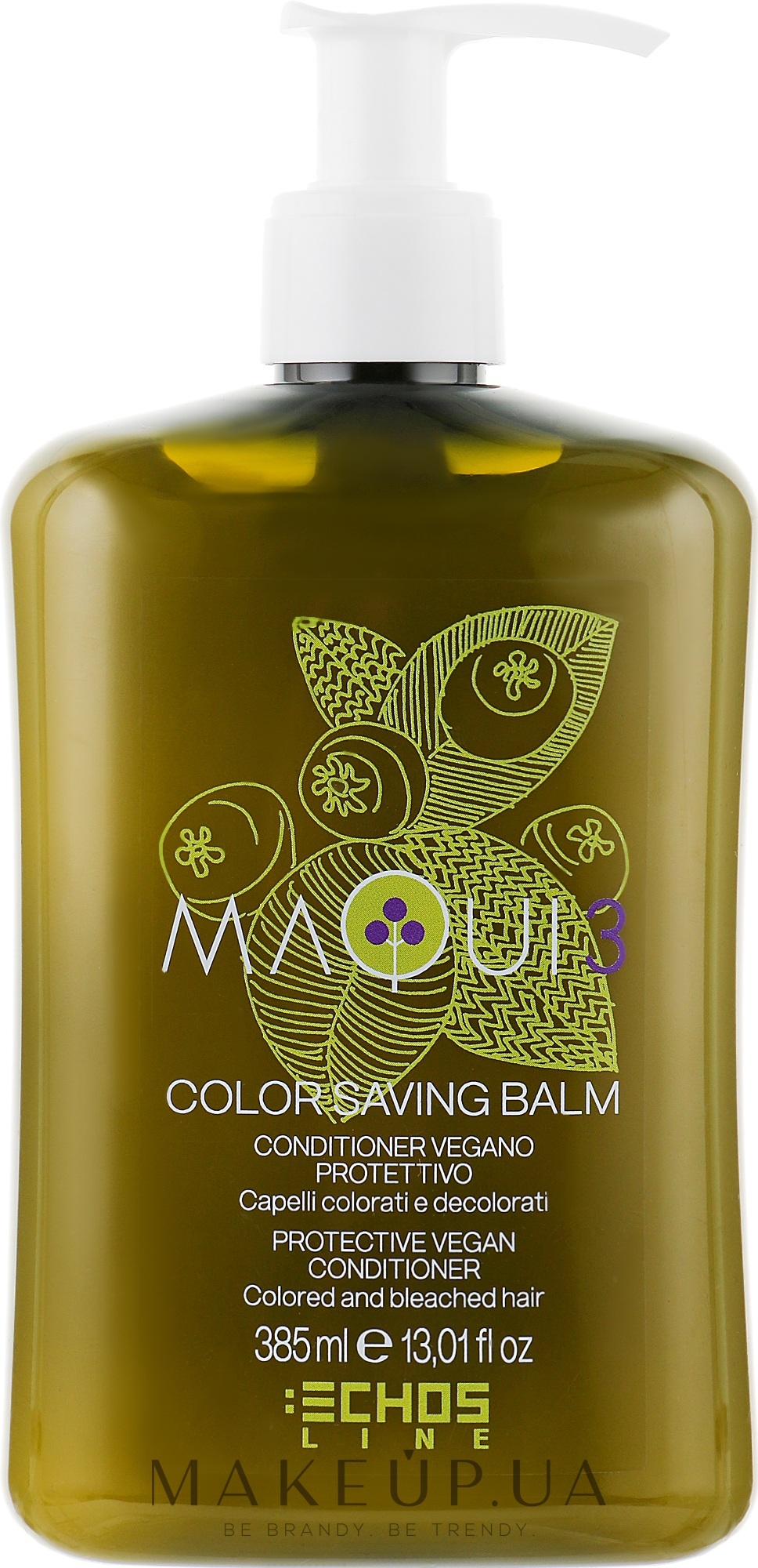 Захисний кондиціонер для фарбованого і освітленого волосся - Echosline Maqui 3 Protective Vegan Conditioner — фото 385ml