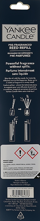 Ароматические палочки - Yankee Candle Midnight Jasmine Pre-Fragranced Reed Refill — фото N2