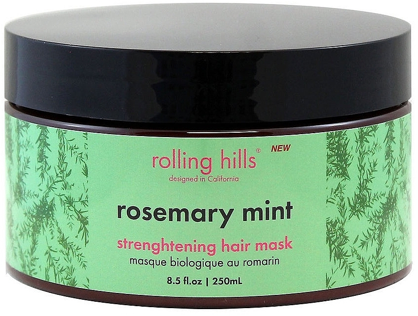 Укрепляющая маска для волос "Розмариново-мятная" - Rolling Hills Rosemary Mint Strenghtening Hair Mask — фото N1