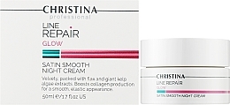 Ночной крем для лица "Гладкость сатина" - Christina Line Repair Glow Satin Smooth Night Cream — фото N2