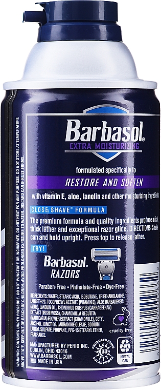 Пена для бритья "Экстра увлажнение" - Barbasol  — фото N6