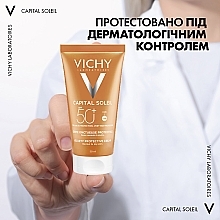 Солнцезащитный крем для лица тройного действия SPF 50 - Vichy Capital Soleil Velvety Cream SPF50 — фото N10