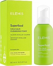 Пенка-очиститель лица с экстрактом центеллы азиатской - Elemis Superfood CICA Calm Cleansing Foam — фото N1