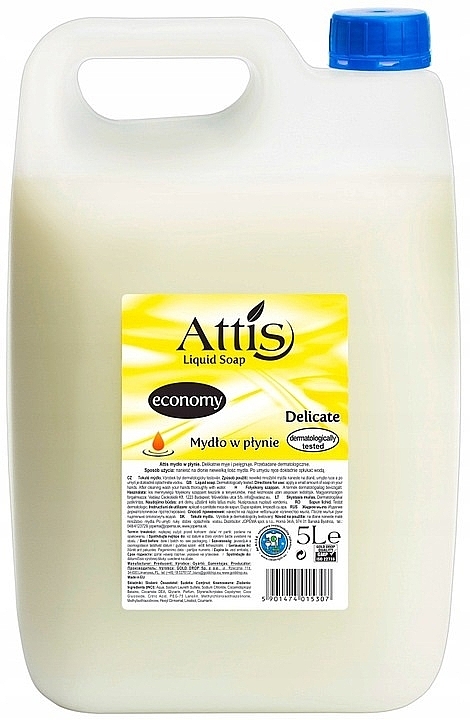 Рідке мило для рук - Attis Delicate Liquid Soap (каністра) — фото N1