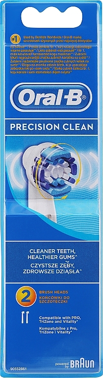 Сменная насадка для электрической зубной щетки, 2 шт. - Oral-B Precision Clean Clean Maximizer — фото N1