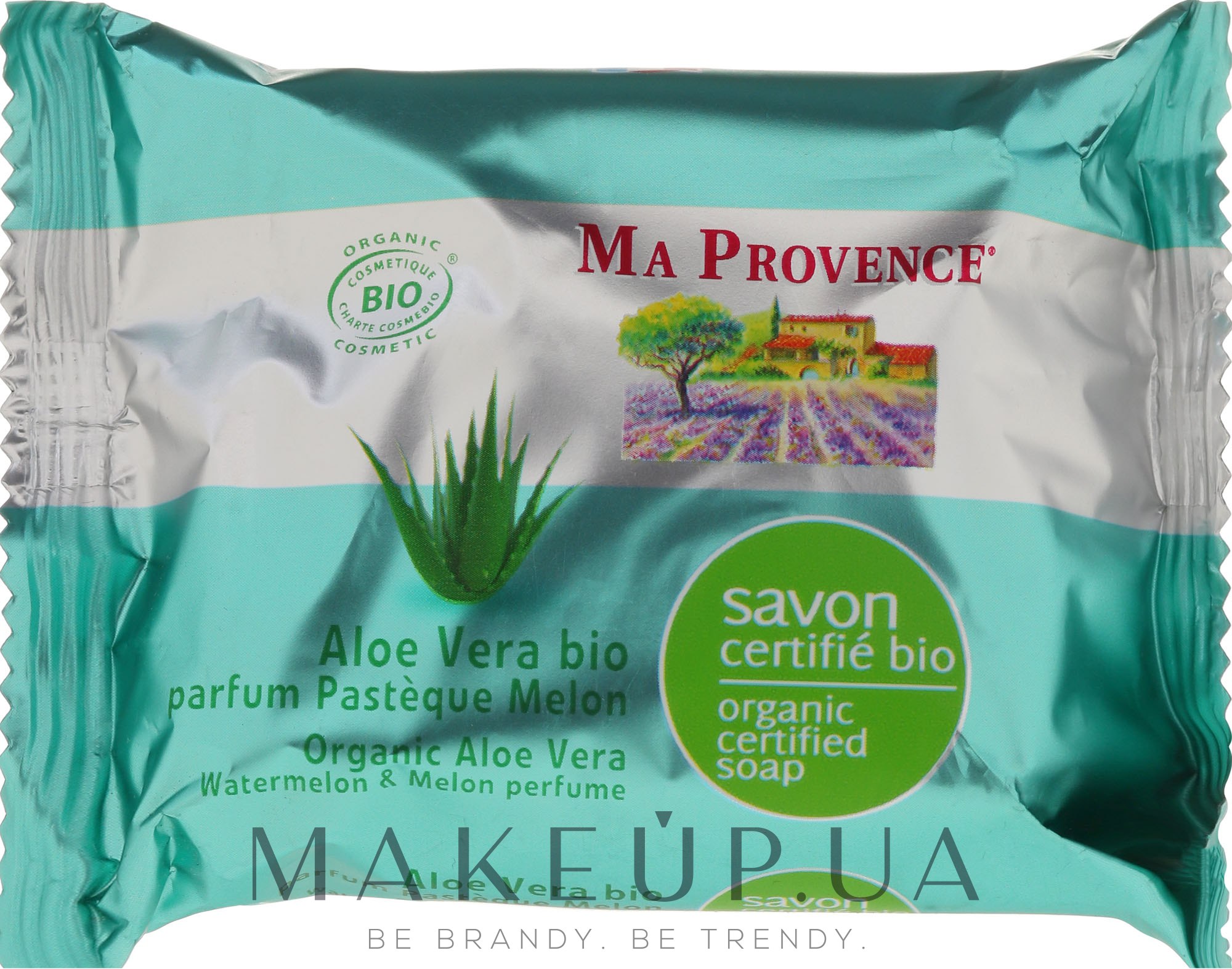 Био-органическое мыло с Алоэ Вера и ароматами арбуза и дыни - Ma Provence Organic Soap — фото 75g