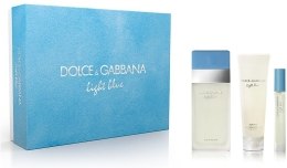 Парфумерія, косметика Dolce&Gabbana Light Blue - Набір (edt 100 + b/c 100 + mini 7)