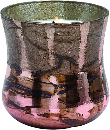 Ароматическая свеча в стакане - Paddywax Cypress & Fir Frosted Copper Metallic Glass Candle — фото N1