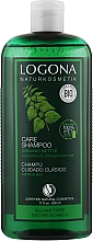 Шампунь для нормальных волос, для ежедневного использования - Logona Hair Care Essential Care Shampoo Nettles — фото N3