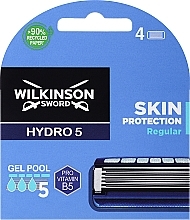 Парфумерія, косметика Змінні касети для гоління, 4 шт. - Wilkinson Sword Hydro 5 Regular