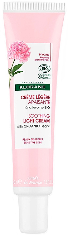 Заспокійливий крем для обличчя з екстрактом півонії - Klorane Peony Light Soothing Cream — фото N1