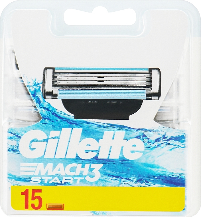 Сменные кассеты для бритья, 15шт - Gillette Mach3 Start