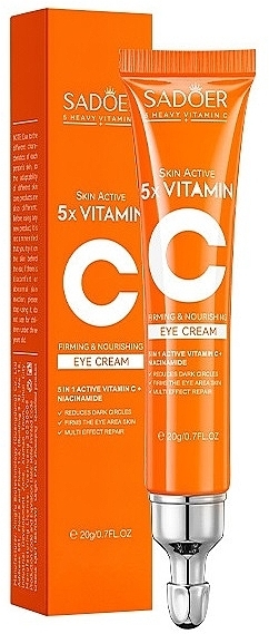 Крем навколо очей з вітаміном С - Sadoer 5X Vitamin C Eyes Cream — фото N1