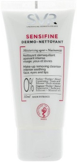 Очищающий крем-гель для чувствительной кожи - SVR Sensifine Dermo-Nettoyant Make-up Removing Cleanser (мини) — фото N1