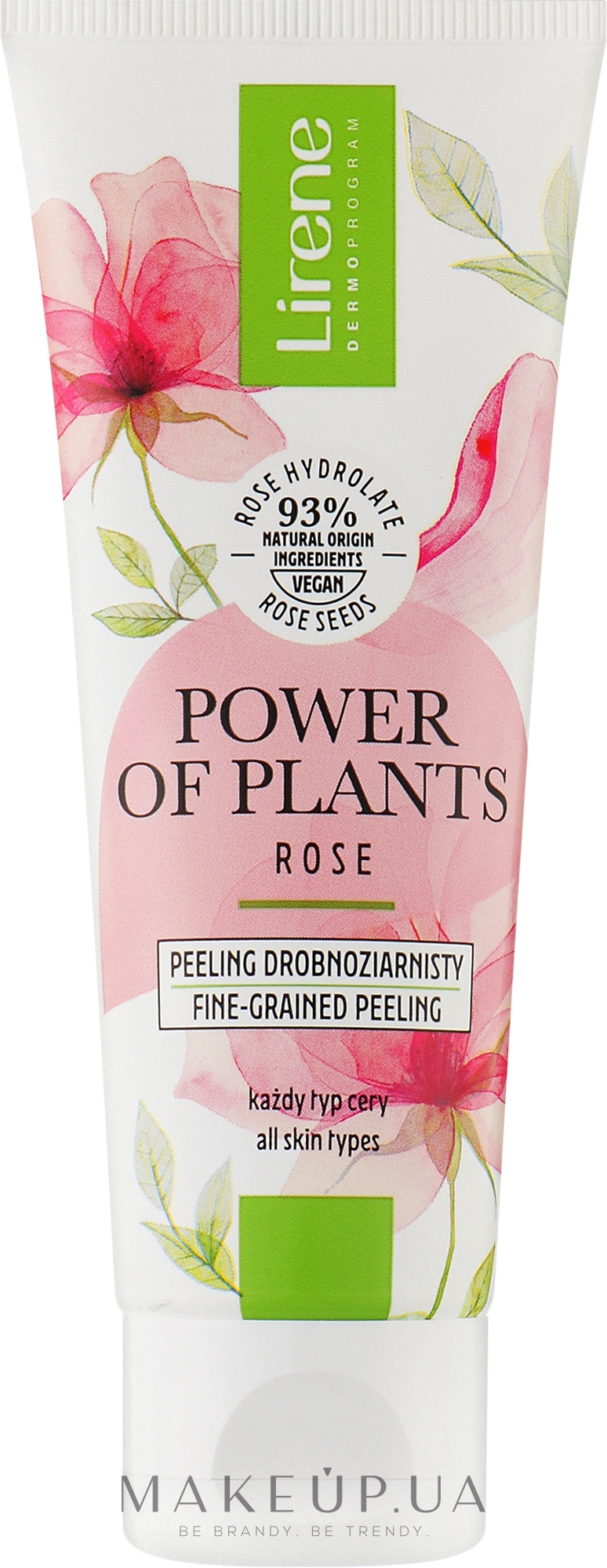 Мікрогранулярний пілінг для обличчя - Lirene Power Of Plants Rose Microgranular Peeling — фото 75ml