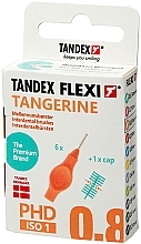 Межзубные ершики, 0.8 mm, оранжевый - Tandex Flexi Ultrafine Tangarine — фото N1