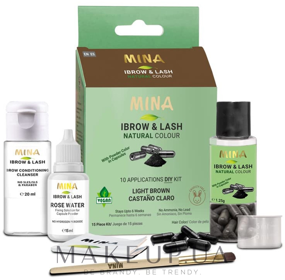 Mina Ibrow & Lash Natural - Mina Ibrow & Lash Natural — фото Светло-коричневый