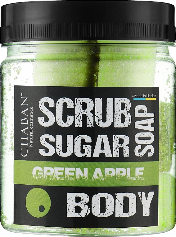 Мыло-скраб для тела "Зеленое яблоко" - Chaban Natural Cosmetics Soap Scrub — фото N1