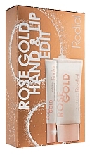 Набор - Rodial Rose Gold Hand And Lip Edit (lip/balm/10ml + h/cr/40ml) — фото N1