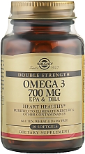 Диетическая добавка "Омега-3" 700 мг ЭПК & ДГК - Solgar Double Strength Omega-3 700 mg EPA & DHA — фото N3