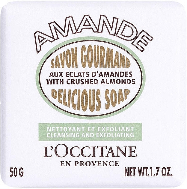 Мыло-скраб "Миндаль" - L'Occitane Almond Delicious Soap Cleansing And Exfoliating — фото N1