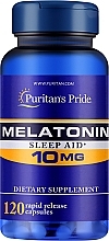 Парфумерія, косметика Харчова добавка "Мелатонін" - Puritan's Pride Melatonin 10 Mg