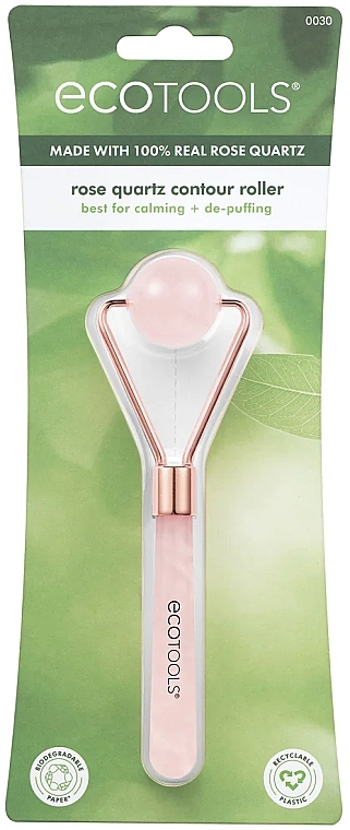 Роллер для лица из розового кварца - EcoTools Rose Quartz Facial Roller — фото N2